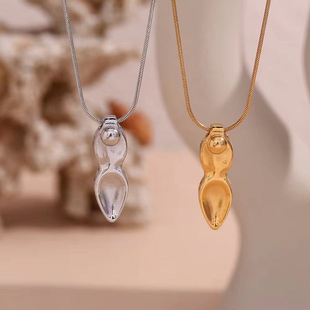 Fashion Jewelry Gold Plated Sword Pendant Necklace Waterproof Snake Chain Stainless Steel Jewelry