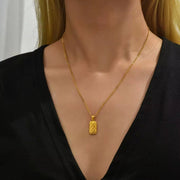 Spanish Design Lady Dainty Jewelry Real Gold Plated Pineapple Pendant Necklace New Arrival Necklaces