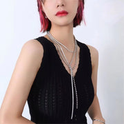 Best Price of Zircon Chain Long Stainless Steel Necklace Chain for Women