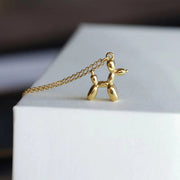 Fashion Jewelry Trendy 18K Gold Plated Stainless Steel Dog Chains Necklace for Women Mom Gifts