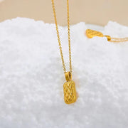Spanish Design Lady Dainty Jewelry Real Gold Plated Pineapple Pendant Necklace New Arrival Necklaces