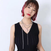 Best Price of Zircon Chain Long Stainless Steel Necklace Chain for Women