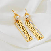 Fashion PVD Gold Plated Stainless Steel Jewelry Women Earring