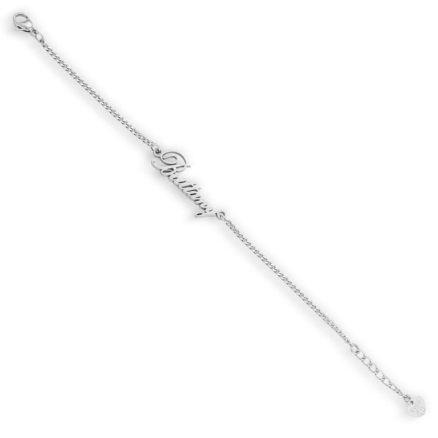 Custom/Personalized Heart Nameplate Curb Bracelet