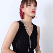 Best Price of Zircon Chain Long Stainless Steel Necklace Chain for Women