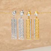 Fashion PVD Gold Plated Stainless Steel Jewelry Women Earring