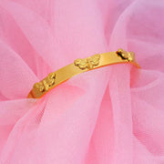 Custom Dragonfly Bracelet 18K Gold Plated Filled Stainless Steel Open Cuff Bangle Bracelet for Women Pink Y2K Jewelry