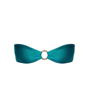 CECE Blue Fondale - Bandeau Bikini Top